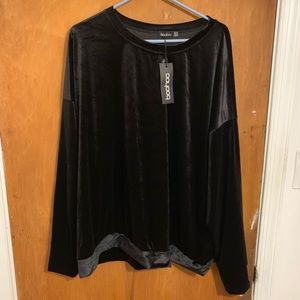 Velvet Boohoo Track Suit